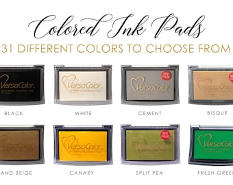 VersaColor Pigment-Based Ink Pads | Rubber Stamp Pad | 31 Colors to Choose From