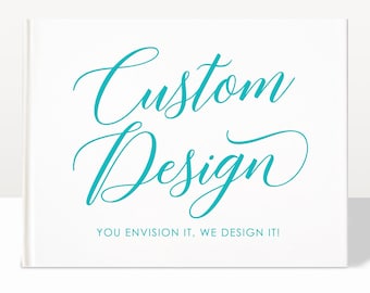 Custom Wedding Guest Book: Personalized Hardcover with Foil