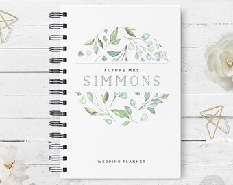 Wedding Planner #26 - Hardcover - Coil Bound Book - Tabbed - Customized Wedding Planner, Planner for Bride to Be, Bride Wedding Organizer