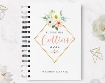 Wedding Planner #21 - Hardcover - Coil Bound - Tabbed - Customized Wedding Planner, Planner for Bride to Be, Wedding Planner Book