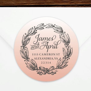 Return Address Sticker #8 - Personalized - Gift, Wedding, Save the Date, Invitation Label, Newlywed, Housewarming