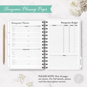 Wedding Planner 42 Hardcover Coil Bound Tabbed Customized Wedding Planner, Planner for Bride to Be, Bride Wedding Organizer image 10