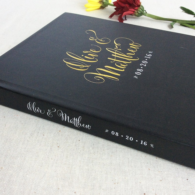 Wedding Guest Book 7 Custom Hardcover Guest Book Wedding Etsy