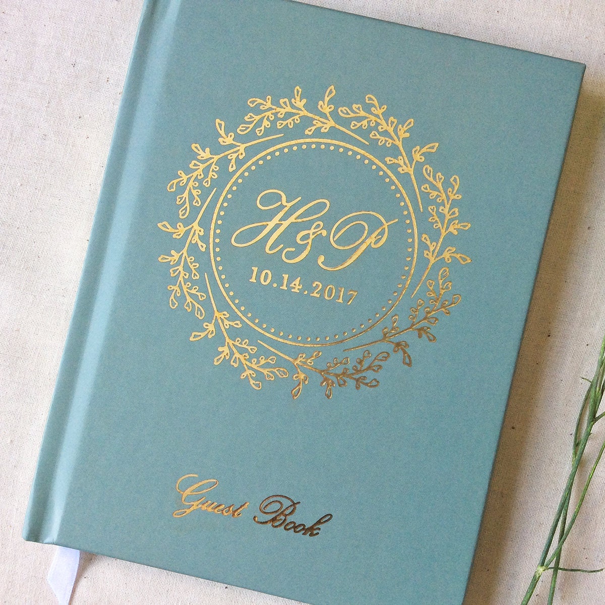 Real Foil Wedding Guest Book 9 Hardcover Wedding Etsy Canada
