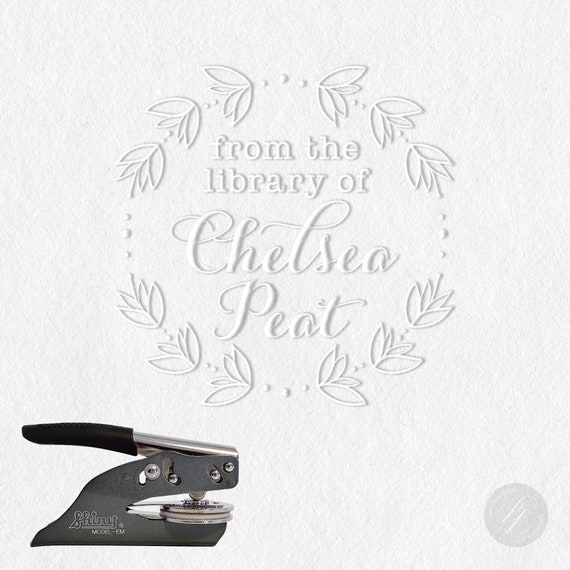 Library Embosser 3 Personalized Custom Gift Embossing -  in