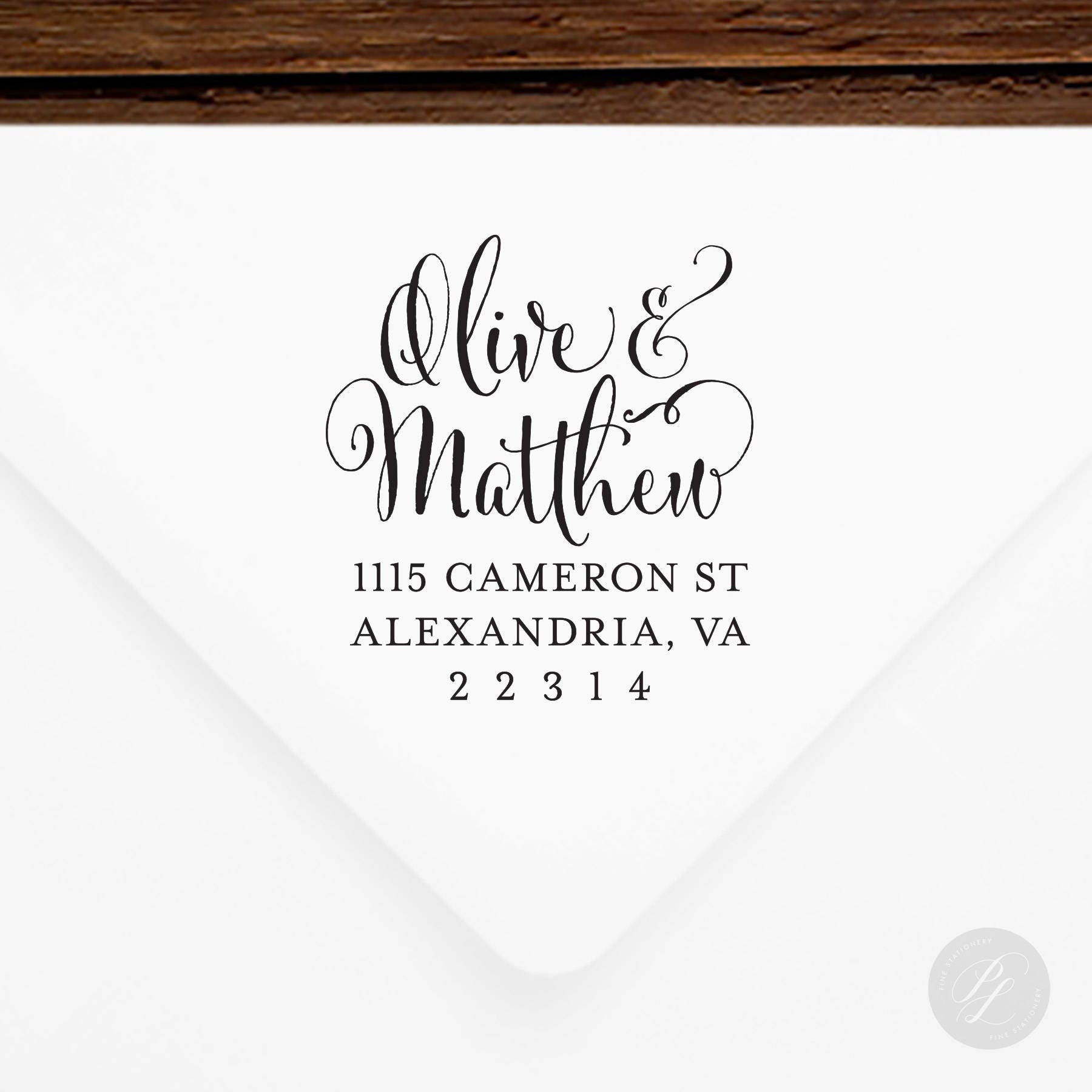 Personalized Housewarming INCLUDES HANDLE Return Address Stamp #70 Gifts Wooden or Self-Inking Weddings Newlyweds