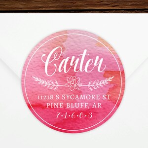 Return Address Sticker #5 - Personalized - Gift, Wedding, Save the Date, Invitation Label, Newlywed, Housewarming