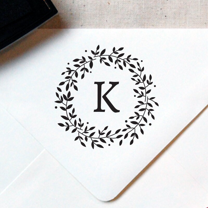 Premade Monogram Pottery Stamp With Your Initial Custom 