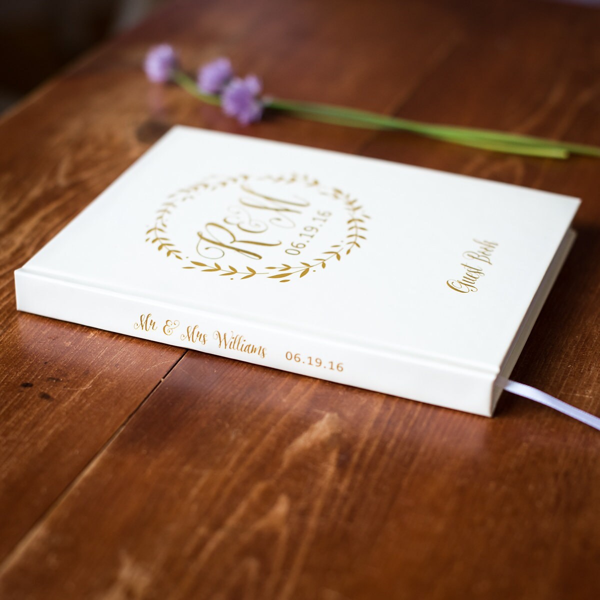 Wedding Guest Book 26 Hardcover Wedding Guestbook Wedding Etsy Canada