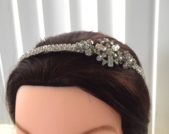 Wedding Headband, Bridal Headpiece, Rhinestone Hair Accessories, Crystal Hair Jewelry, Wedding Hair Accessory, Headband for Bride #1198