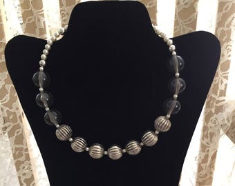 Pearl Necklace, Statement Necklace, Choker Pearl Necklace