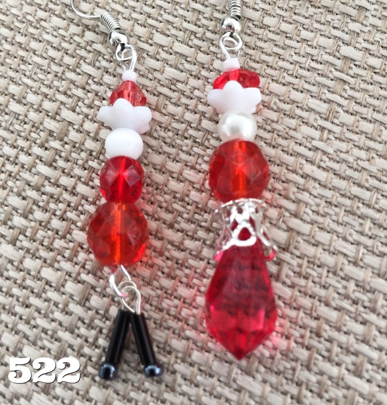 Santa Earrings Christmas Jewelry Item# 522 to 530A (wire Ear