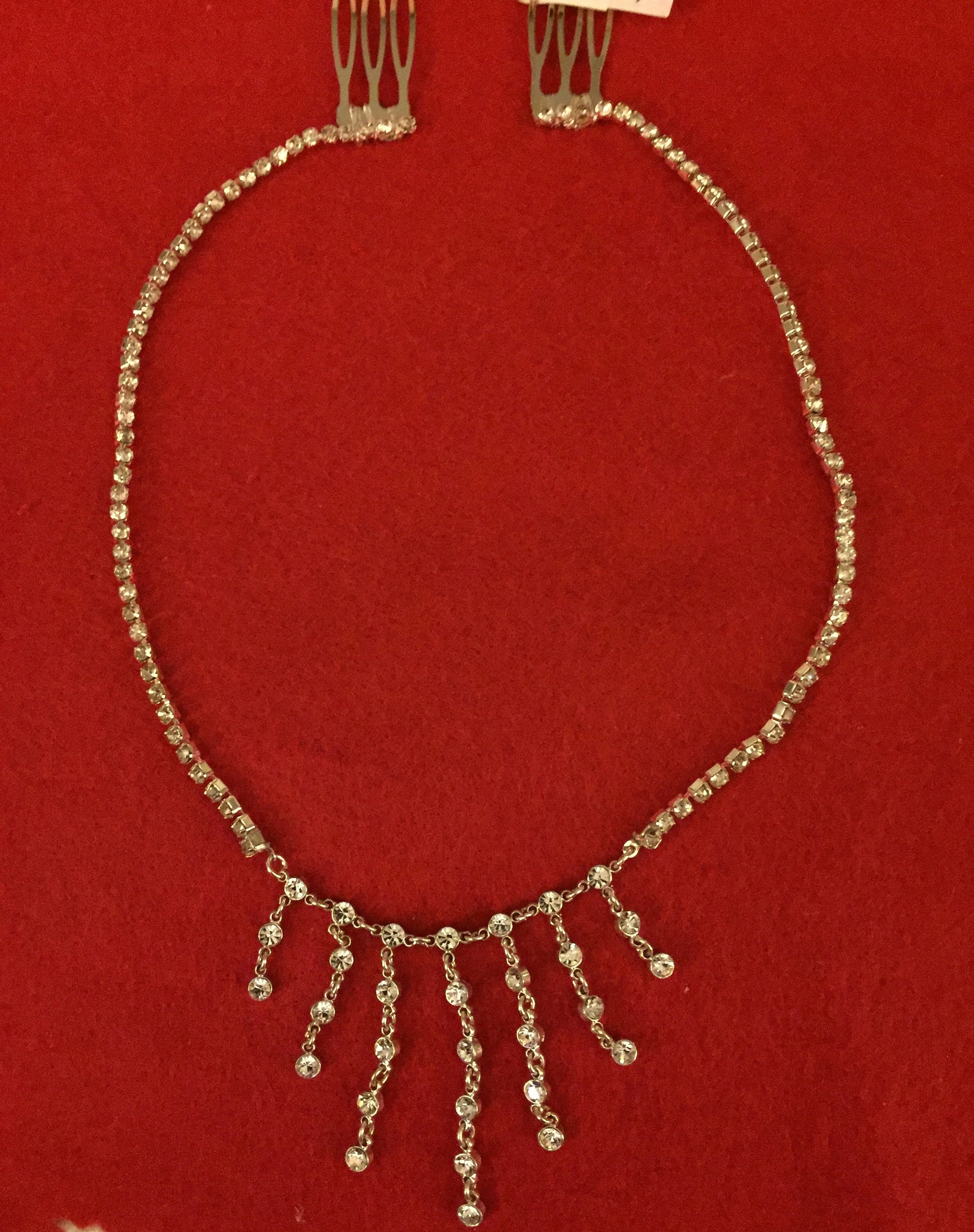 rhinestone headpiece for wedding