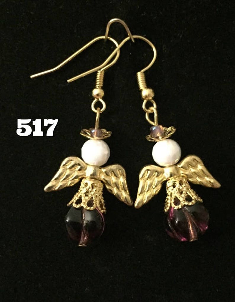 Angel Earrings Christmas Jewelry Item 517 to 521 Etsy