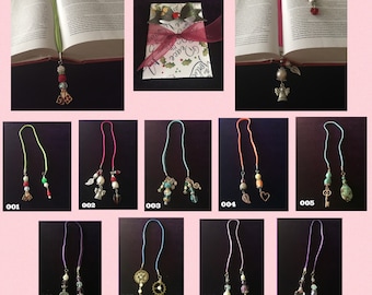 Bookmark Charms,Great gift for book lovers,book club members gift,teachers gift,Beaded Bookmarks,Reading gifts,Journal Bookmark charms.
