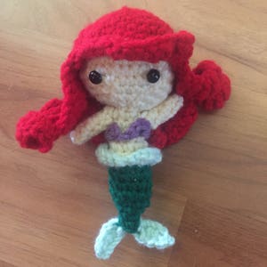 The Little Mermaid Ariel Amigurumi Doll (Mermaid)