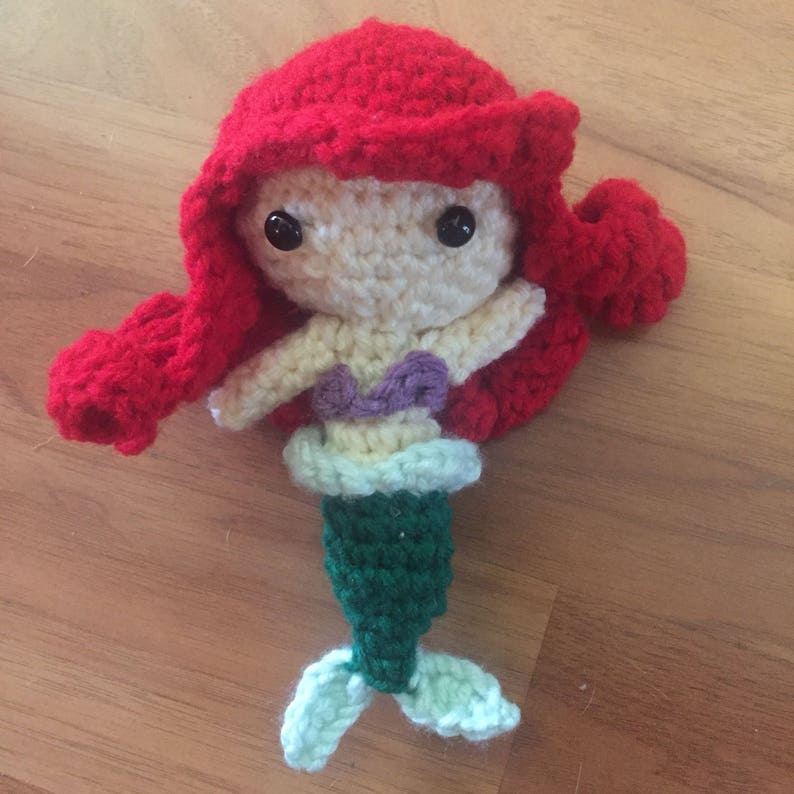 The Little Mermaid Ariel Amigurumi Doll (Mermaid) image 1