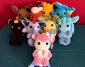 Peluche de Eeveelution Amigurumi