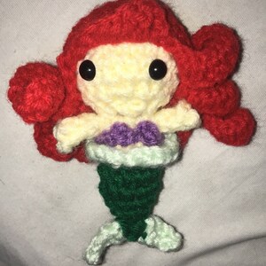 The Little Mermaid Ariel Amigurumi Doll (Mermaid) image 3