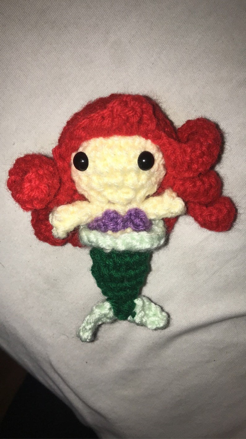 The Little Mermaid Ariel Amigurumi Doll (Mermaid) image 3