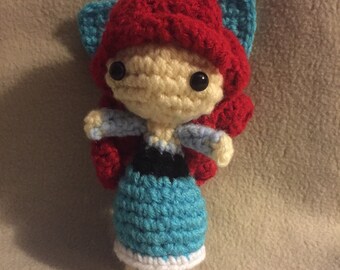 The Little Mermaid Ariel Amigurumi Doll (Blue Dress)