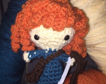 Brave Merida Amigurumi Doll
