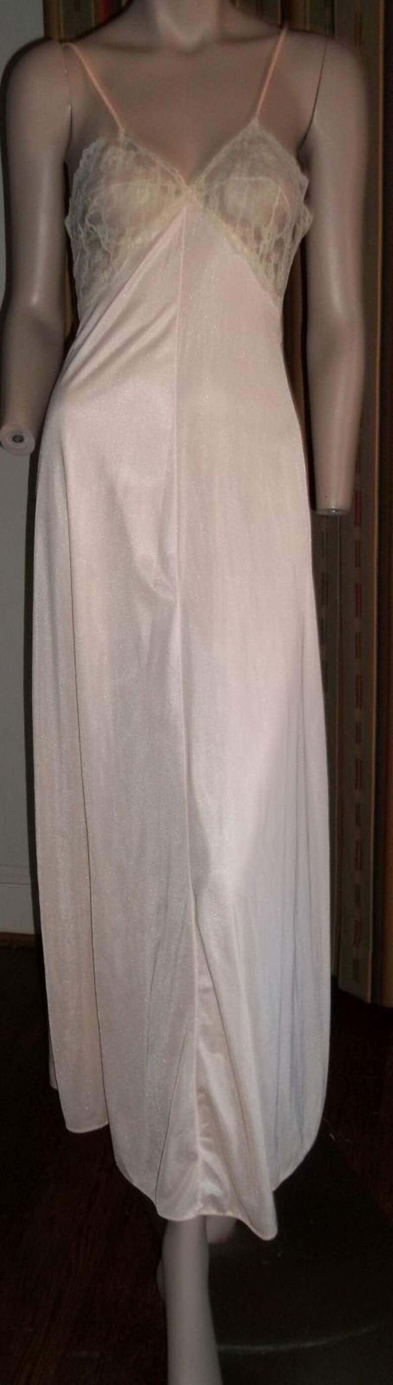 spaghetti strap long nightgown