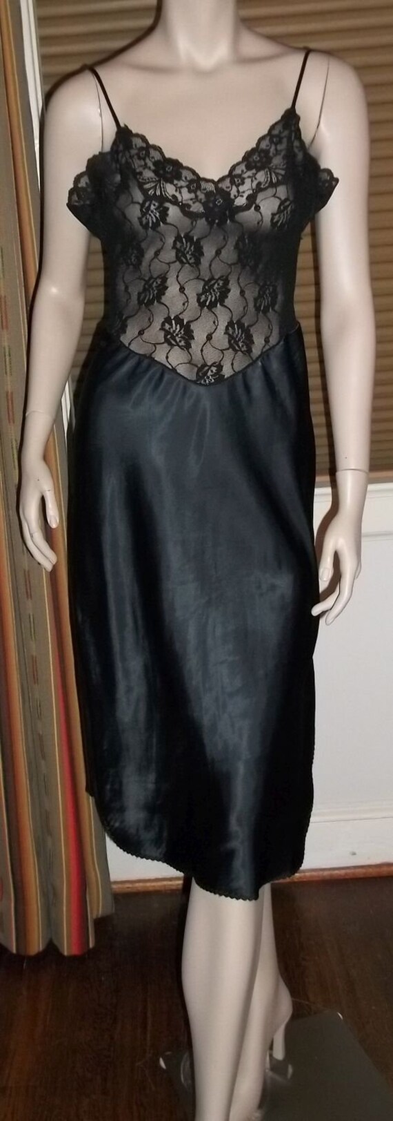 Lady Lynne Nightgown Negligee See Through Black S… - image 4