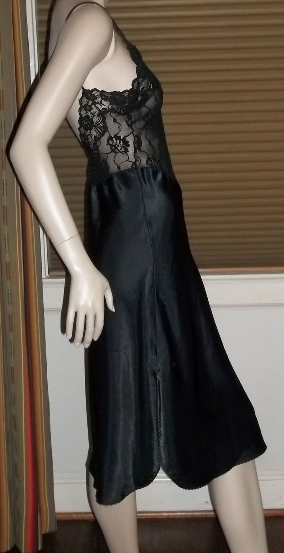 Lady Lynne Nightgown Negligee See Through Black S… - image 3