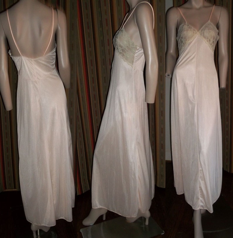 spaghetti strap long nightgown