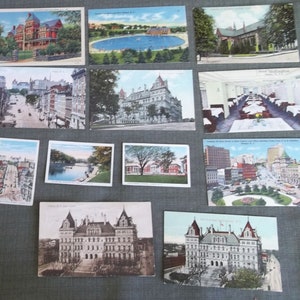 Albany New York Capitol 22 Cartões postais Indiviso Voltar Restaurante Interior State Street Grande Lote