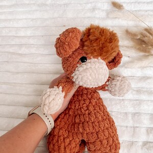 Crochet Buttercup the Cow Snuggler PATTERN: No Sew PDF Cow Pattern image 13