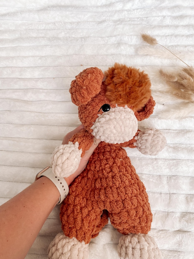 Crochet Buttercup the Cow Snuggler PATTERN: No Sew PDF Cow Pattern image 13
