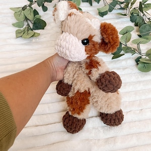 Crochet Buttercup the Cow Snuggler PATTERN: No Sew PDF Cow Pattern image 7