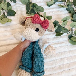Crochet Buttercup the Cow Snuggler PATTERN: No Sew PDF Cow Pattern image 6
