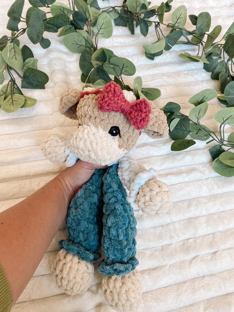 Crochet Buttercup the Cow Snuggler PATTERN: No Sew PDF Cow Pattern image 6