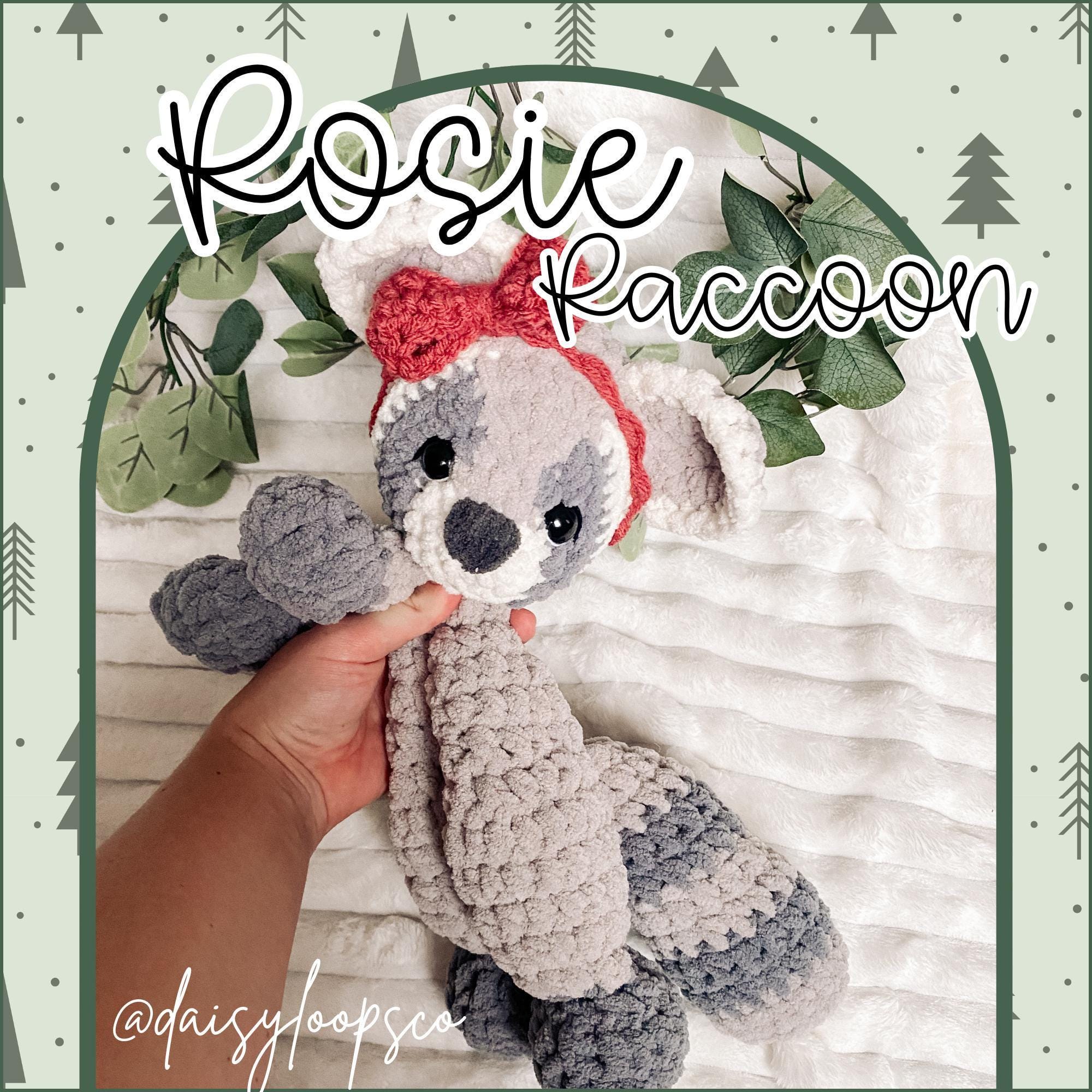 33 Crochet Stuffed Animals with Giraffes, Frogs, Pigs, and Cows 20 Raccoon Crochet Pattern Snuggler Tutorial Stuffed Animal