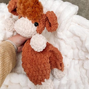Crochet Buttercup the Cow Snuggler PATTERN: No Sew PDF Cow Pattern image 12