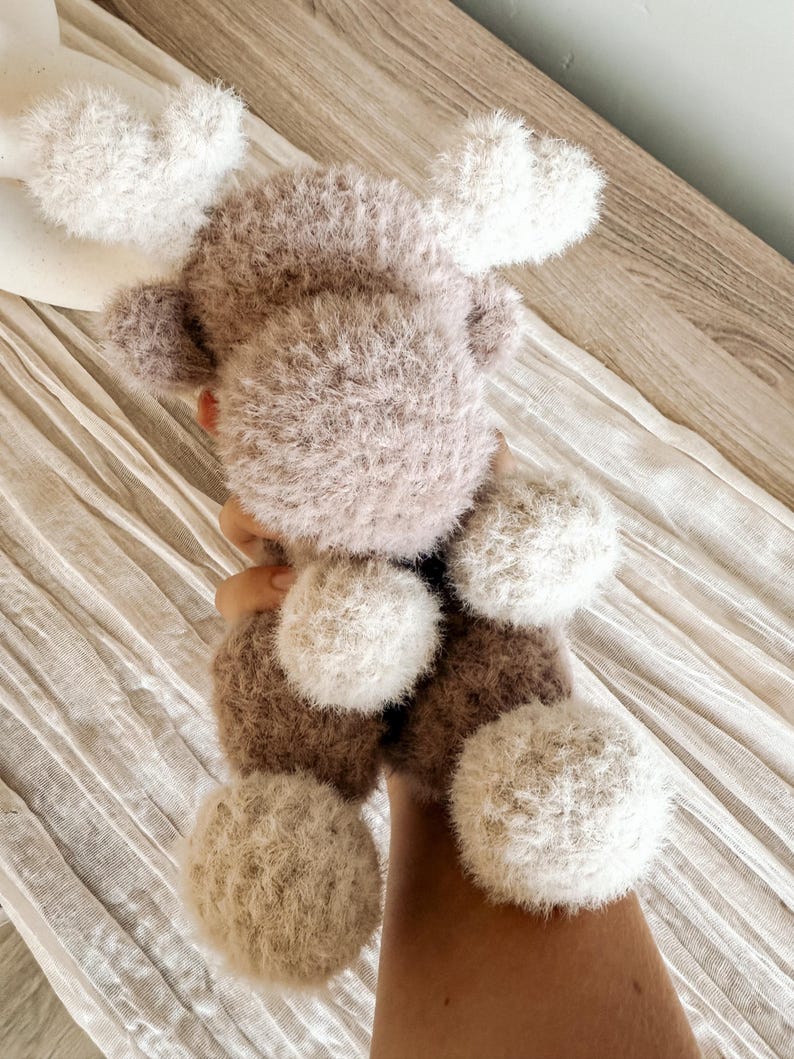 Moose Crochet Pattern Pdf Download Digital File No Sew Snuggler Project Stuffed Animal Lovey Design Amigurumi Tutorial image 7