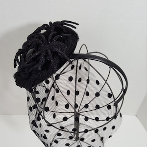 Halloween Spider Fascinator, Big OR Small Spider Headband, Halloween Headband, Witch Costume Accessory, Spider Web Headband, Photo Prop