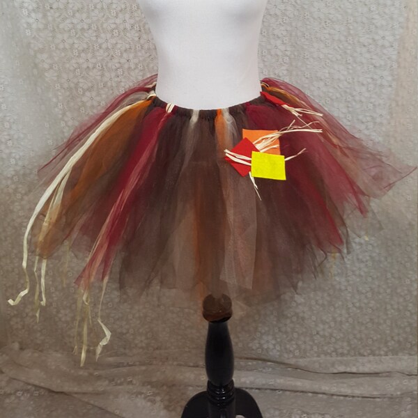 Scarecrow Tutu Set, ADULT Scarecrow Costume, Fall Costume, Cosplay, Party Tutu, Halloween Costume, Teen Tutu, Adult Costume, Photo Prop