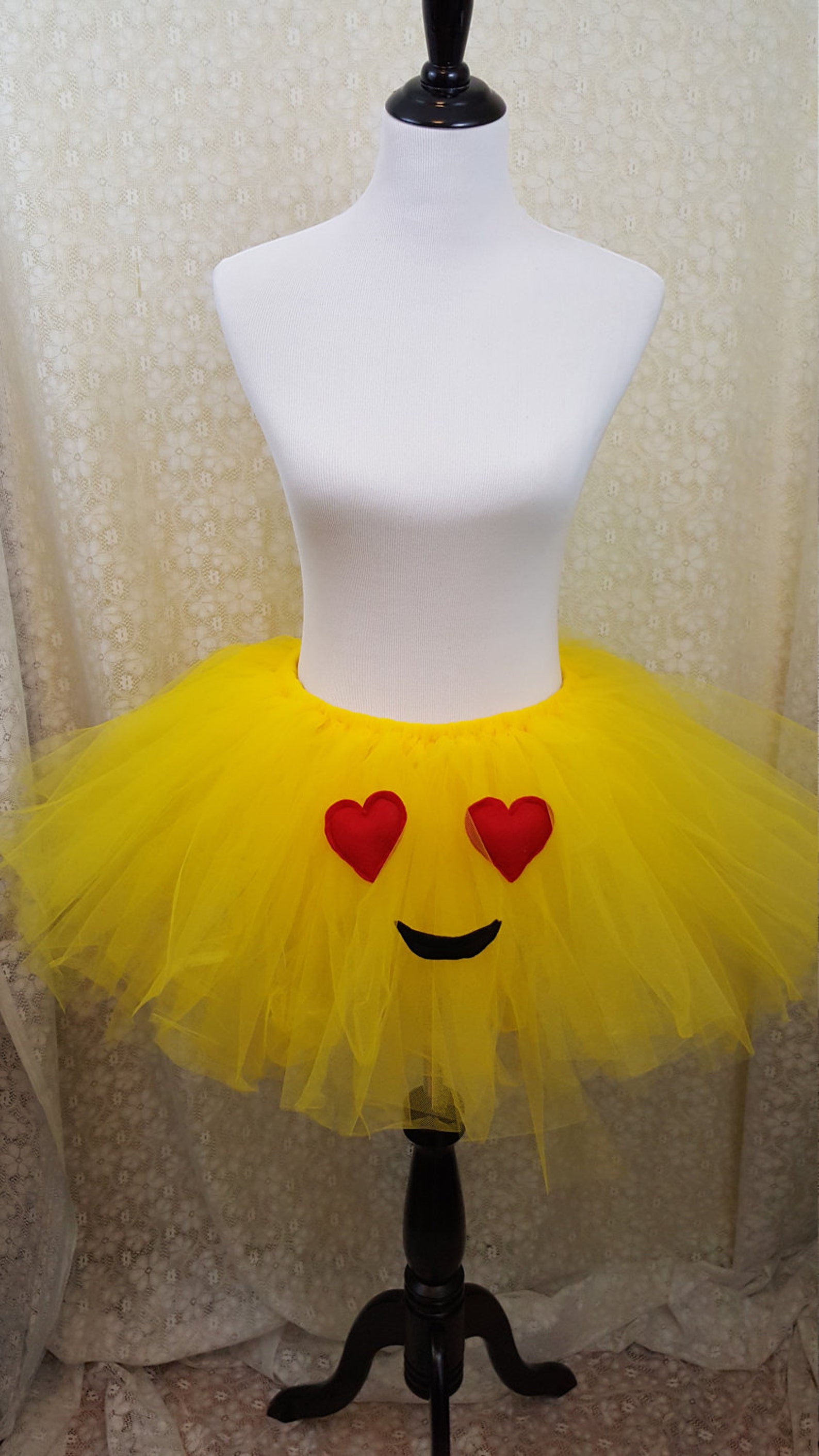 Heart Eyes Emoji Tutu Emoji Tutu Love Emoji Tutu Heart Etsy