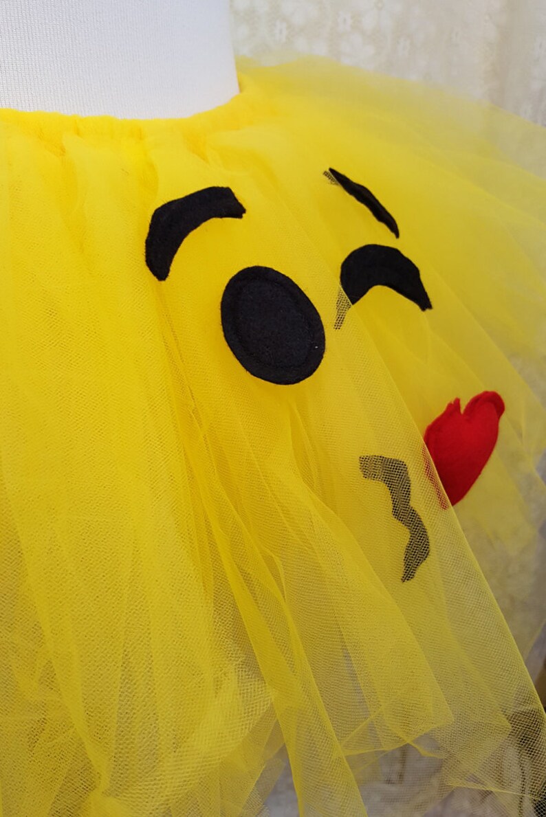 Kissing Emoji Tutu Kiss Emoji Emoji Photo Prop Emoji Etsy