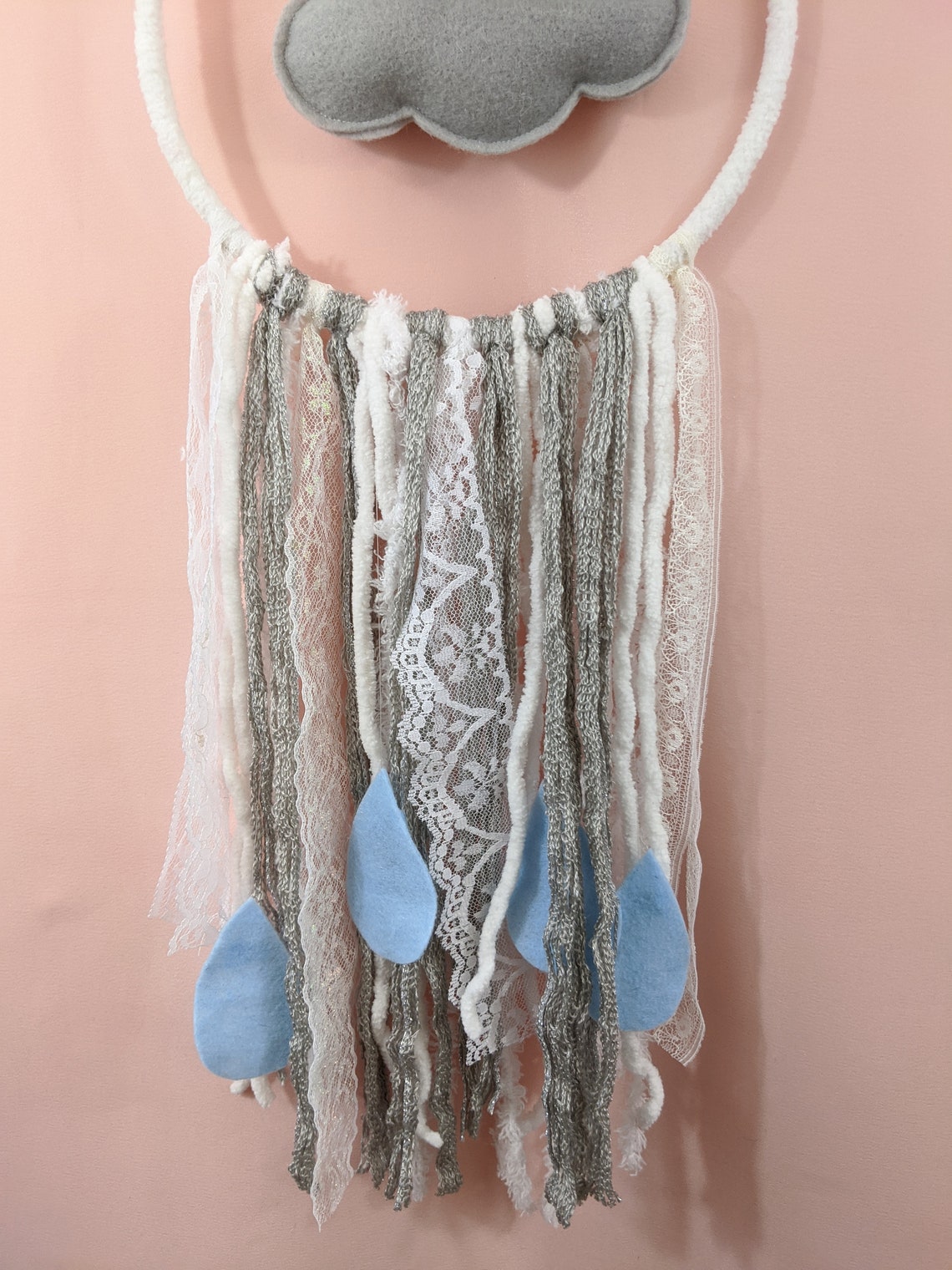 Rain Cloud Dream Catcher Rain Cloud Decoration Rain Cloud Etsy