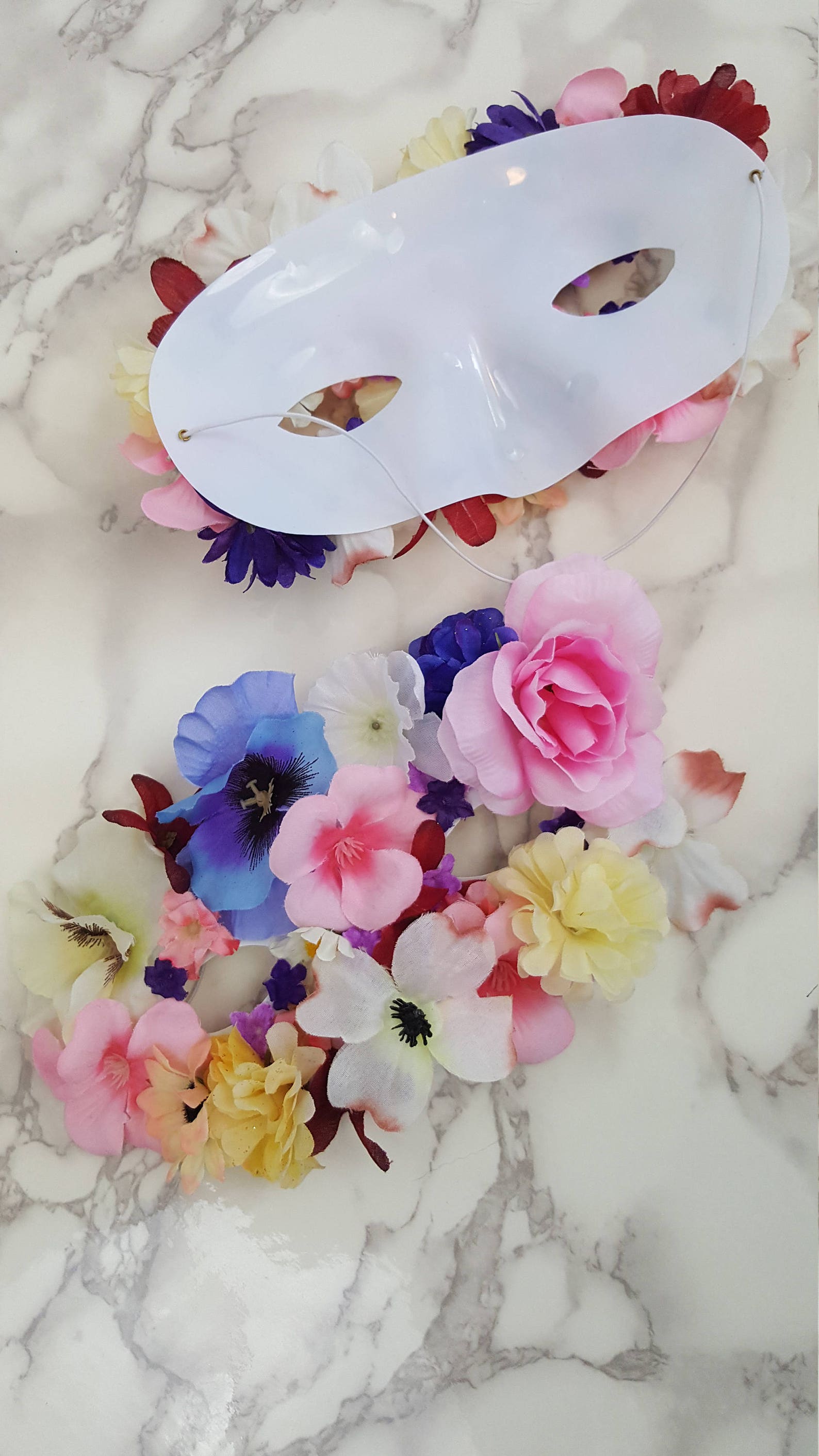 Flower Mask Jeweled Flower Mask Flower Costume Flower Etsy