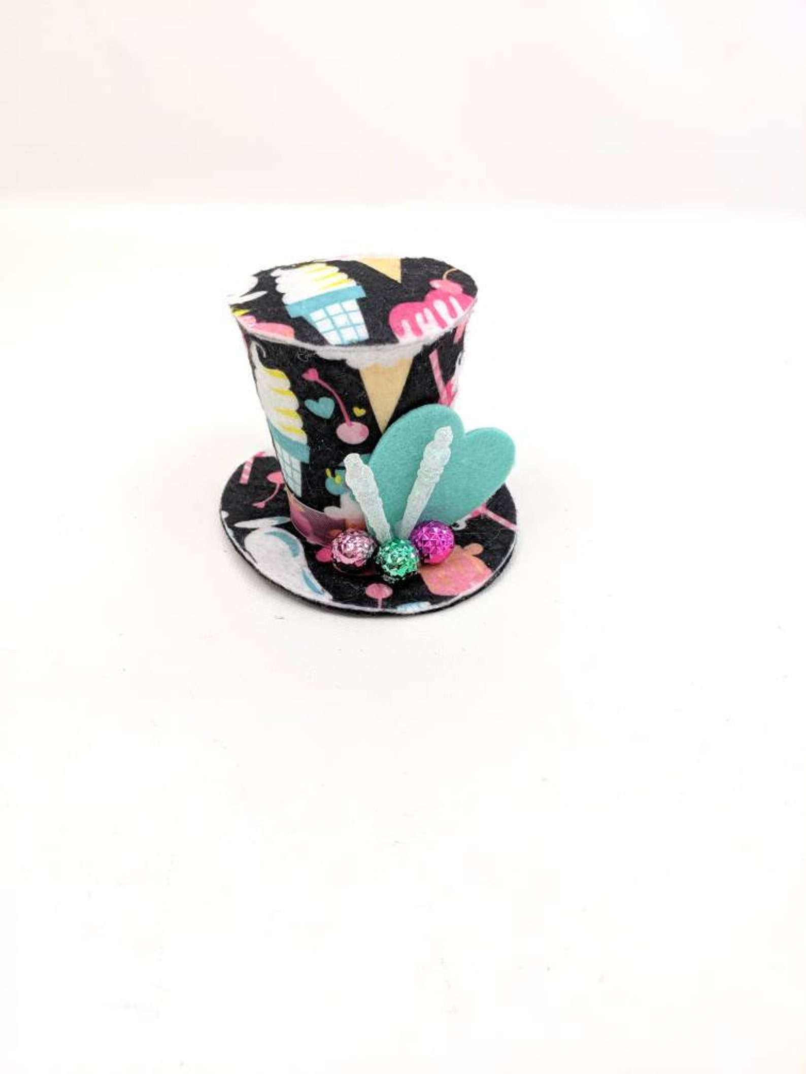 Ice Cream Tiny Top Hat Ice Cream Hat Ice Cream Costume Ice Etsy