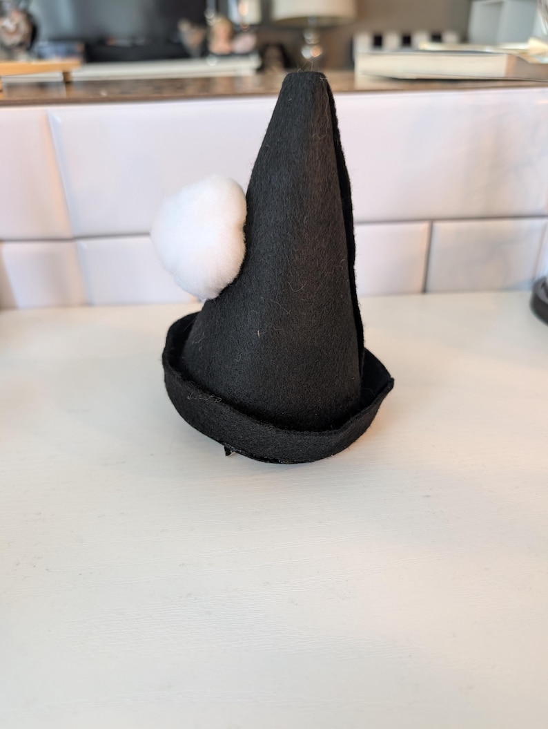 Vintage Clown Hat, Clown Tiny Hat, Clown Hat, Party Hat, Costume Accessory, Halloween Costume, Clown Costume, Black and White Clown, Party image 7