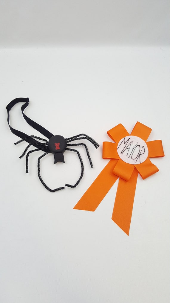 Adult Nightmare Before Christmas Mayor Halloween Costume Hat Bow Tie Accessory