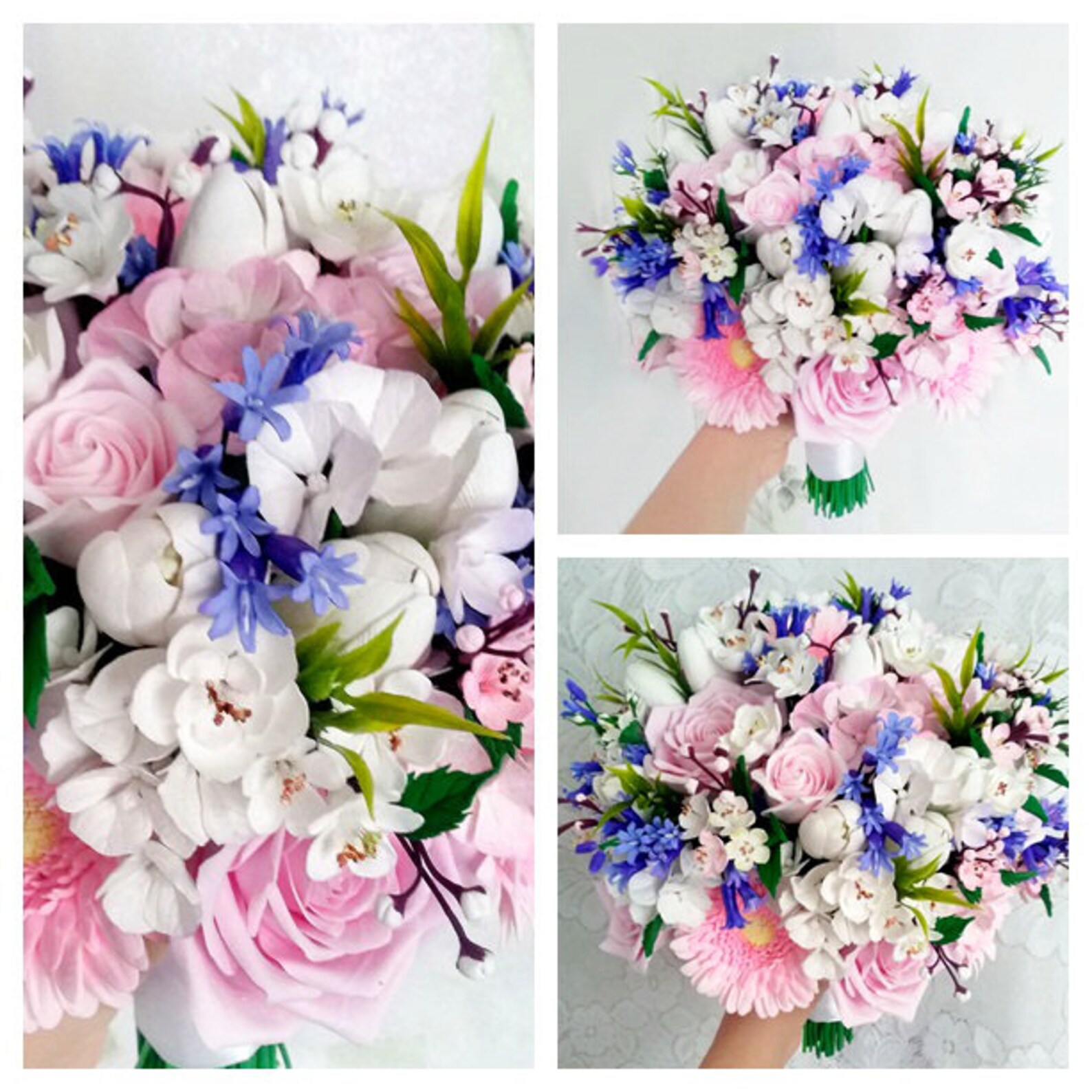 Cherry Blossom Bouquet Sakura Bouquet Bridal Bouquet Etsy