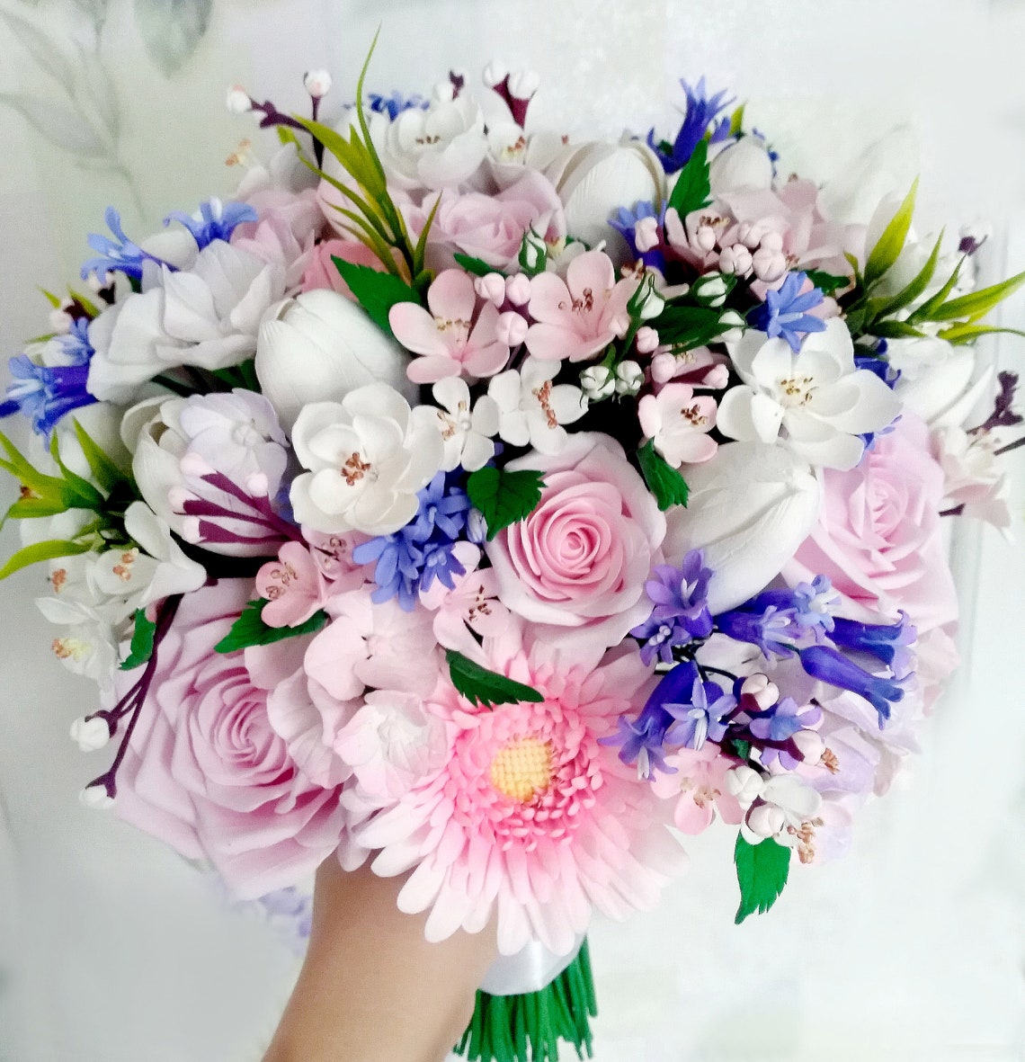 Cherry Blossom Bouquet Sakura Bouquet Bridal Bouquet Etsy